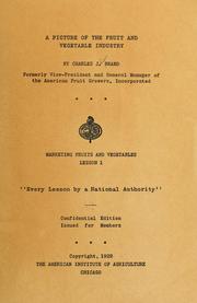 Cover of: A picture of the fruit and vegetable industry