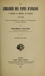 La librairie des papes d'Avignon by Maurice Faucon