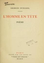 Cover of: L' homme en tête: pòeme [1906-1909]