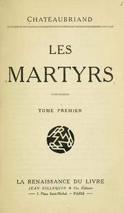 Cover of: Martyrs.