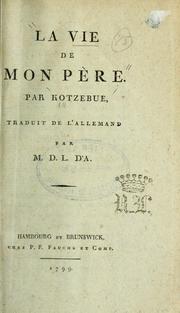 Cover of: La Vie de mon père.