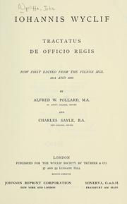 Cover of Tractatus de officio regis