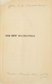Cover of: The new Machiavelli by H. G. Wells