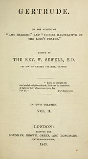 Cover of: Gertrude. by Elizabeth Missing Sewell