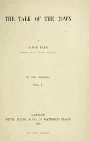 Cover of: The talk of the town by James Payn