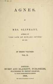 Cover of: Agnes by Margaret Oliphant