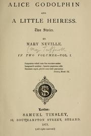 Cover of: Alice Godolphin | Mary Neville
