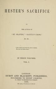 Cover of: Hester's sacrifice