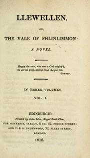 Cover of: Llewellen, or, The vale of Phlinlimmon by Grace Buchanan Stevens