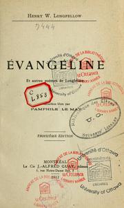 Cover of: Évangéline by Henry Wadsworth Longfellow, Henry Wadsworth Longfellow