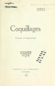 Cover of: Coquillages: crayons et impressions par  Marius