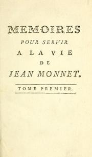 Cover of: Supplément au Roman comique [de Scarron] ou, Memoires pour servir à la vie de Jean Monnet.: Ecrits par lui-meme.