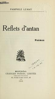 Cover of: Reflets d'antan by Pamphile Lemay