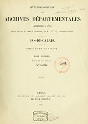Cover of: Archives civiles: Sér. B.