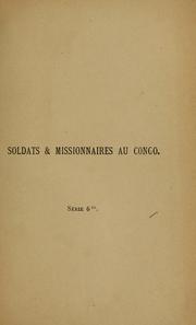 Cover of: Soldat et missionaires au Congo de 1891 à 1894