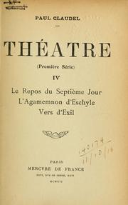 Cover of: Théâtre (premìere série) by Paul Claudel