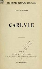 Cover of: Carlyle
