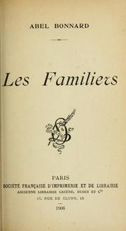 Cover of: Les familiers