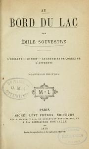 Cover of: Au bord du lac. by Émile Souvestre