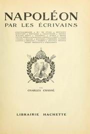 Cover of: Napoléon par les écrivains by [édité par Charles Chassé.
