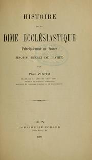 Histoire de la dime ecclésiastique by Paul Viard