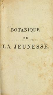 Cover of: [Botanique de la jeunesse by 
