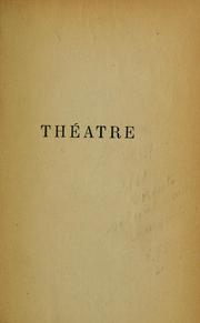 Cover of: Théâtre.