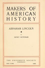 Cover of: Abraham Lincoln