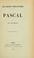 Cover of: Pascal.