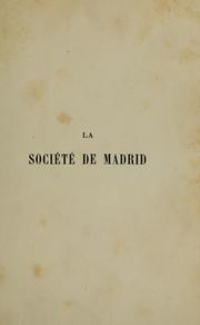 La société de Madrid by Vasili, Paul comte.