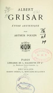 Cover of: Albert Grisar by Arthur Pougin