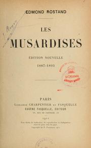 Cover of: Les musardises by Edmond Rostand