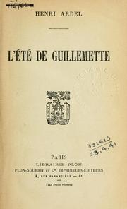 Cover of: L' été de Guillemette.
