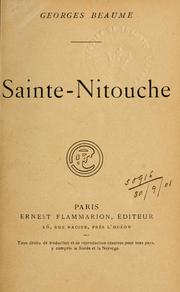 Cover of: Sainte-Nitouche.