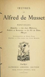 Cover of: Nouvelles by Alfred de Musset