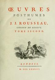 Cover of: Collection complette des oeuvres de J.J. Rousseau. by Jean-Jacques Rousseau