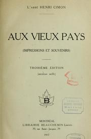 Cover of: Aux vieux pays (impressions et souvenirs)
