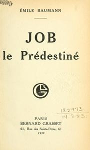 Cover of: Job le prédestiné