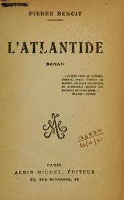 Cover of: L' Atlantide: roman.