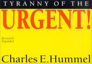 Cover of: Tyranny of the Urgent