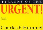 Cover of: Tyranny of the Urgent by Charles E. Hummel