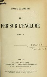 Cover of: Le fer sur l'enclume, roman.