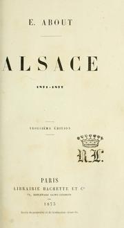 Cover of: Alsace, 1871-1872