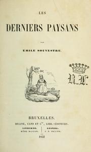 Cover of: Les derniers pavsans