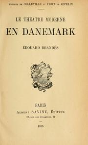 Cover of: Édouard Brandes: Traduit par le  vicomte de Colleville et Fritz de Zepelin