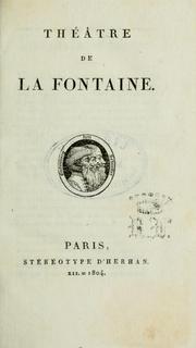 Cover of: Théâtre by Jean de La Fontaine