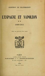 Cover of: L' Espagne et Napoléon.
