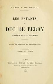 Les enfants du Duc de Berry by Reiset vicomte de