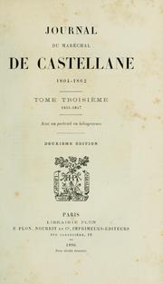 Cover of: Journal du maréchal de Castellane, 1804-1862.