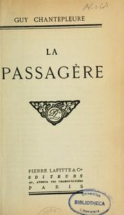 Cover of: La passagère